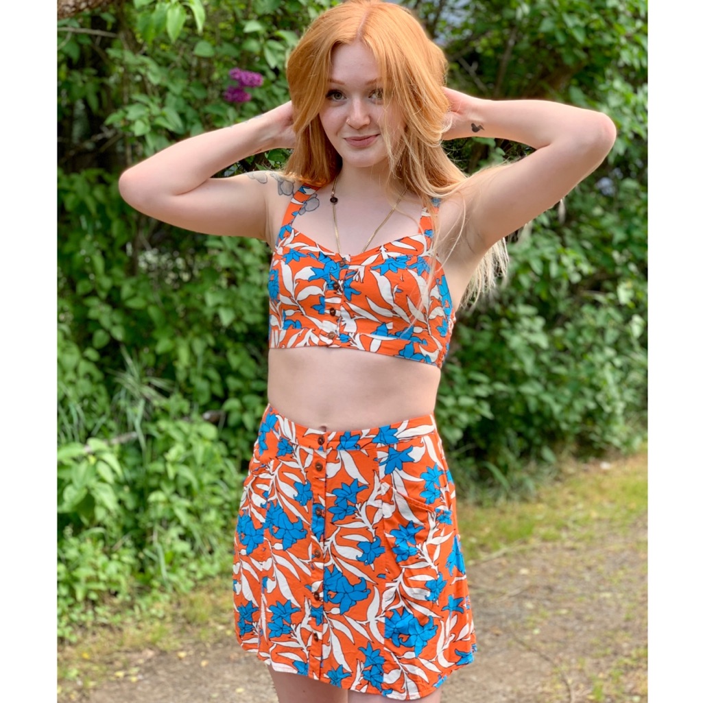 Blue & Orange Pattern Set
